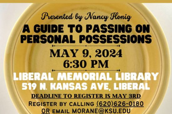 Upcoming seminar to talk about passing on personal possessions